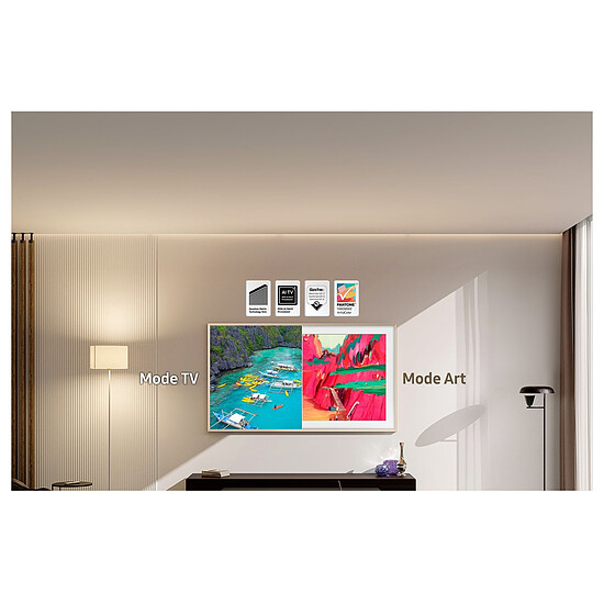 TV Samsung Neo QLED The Frame Pro TQ75LS03FW - TV QLED 4K UHD HDR - 189 cm - Autre vue