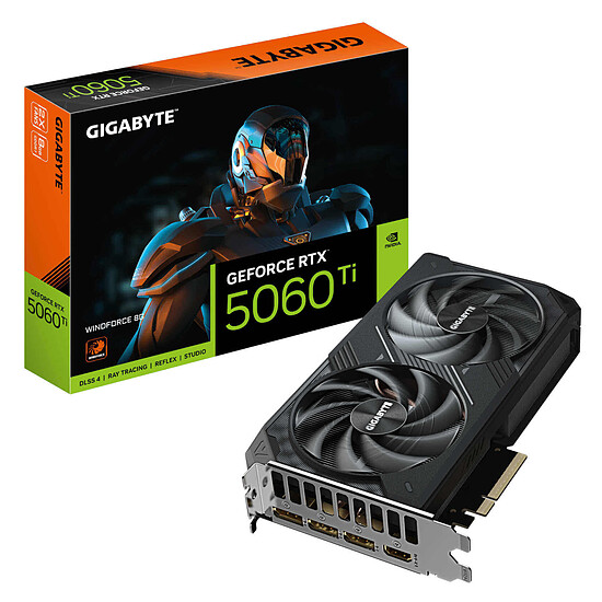 Carte graphique Gigabyte GeForce RTX 5060 Ti WINDFORCE 8G