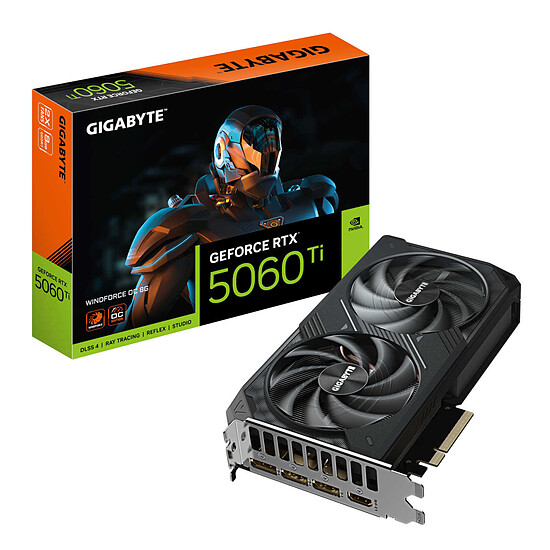 Carte graphique Gigabyte GeForce RTX 5060 Ti WINDFORCE OC 16G