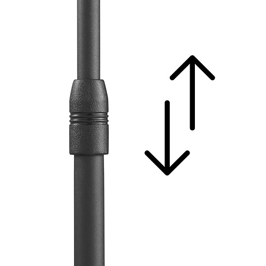 Support enceinte Hama Supports pieds ajustables en hauteur pour enceintes Noir - Autre vue