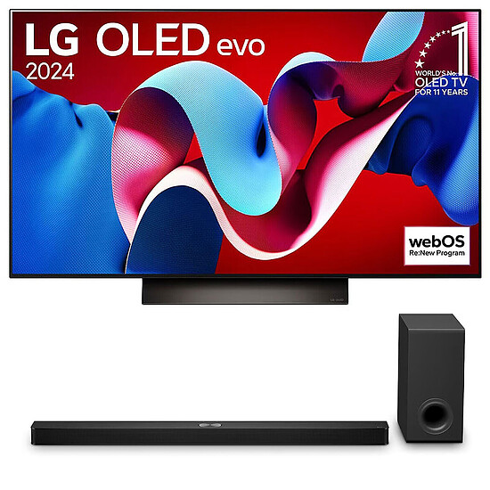 TV LG OLED55C4 + S90TY