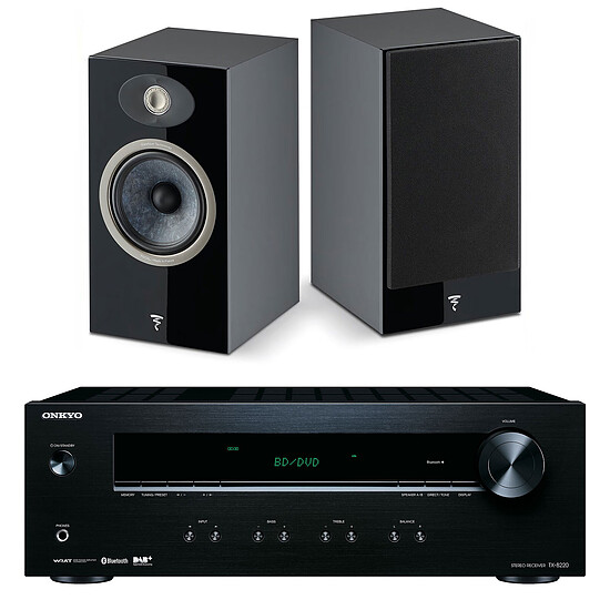 Ampli HiFi Stéréo Onkyo TX-8220 Noir + Focal Theva N°1 Noir - Autre vue