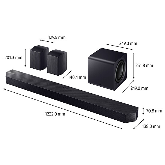Barre de son Samsung HW-Q995F/XE (2025)  - Autre vue