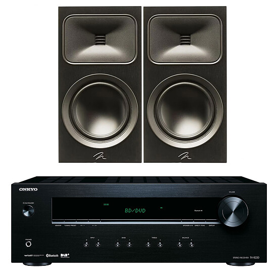 Ampli HiFi Stéréo Onkyo TX-8220 Noir + MartinLogan Motion Foundation B2 Noir - Autre vue