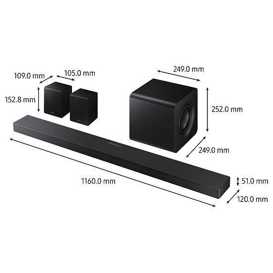 Barre de son Samsung HW-QS760F/XE (2025) - Autre vue