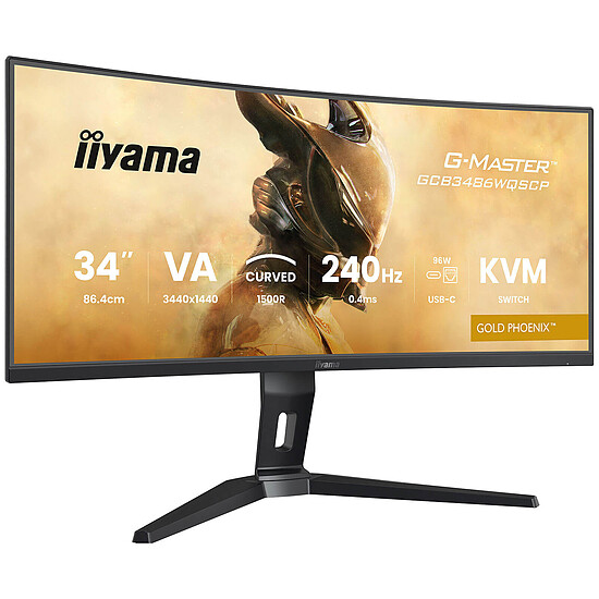Écran PC Iiyama G-Master GCB3486WQSCP-B1 Gold Phoenix - Autre vue