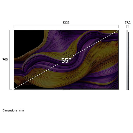 TV LG OLED55G5 - TV OLED 4K UHD HDR - 139 cm - Autre vue