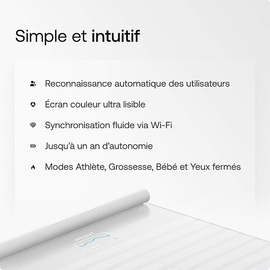 Balance connectée Withings Body Scan - Blanc - Autre vue