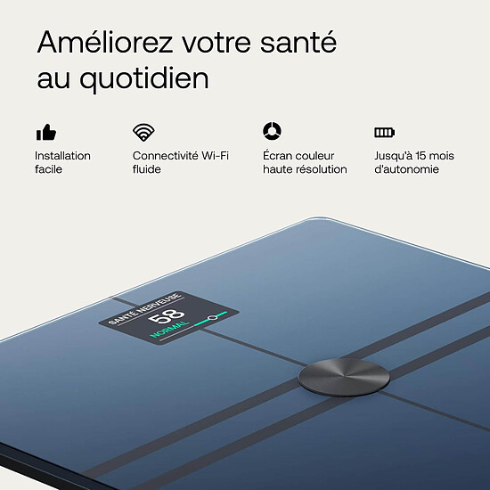Balance connectée Withings Body Comp - Noir - Autre vue