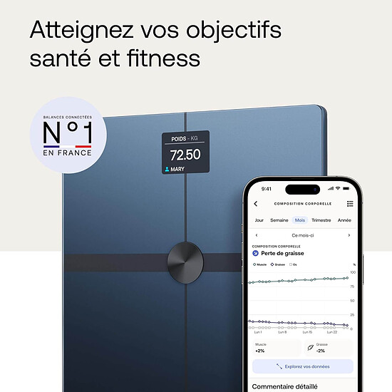Balance connectée Withings Body Smart - Noir - Autre vue