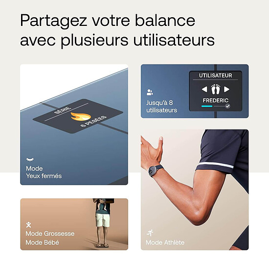 Balance connectée Withings Body Smart - Blanc - Autre vue