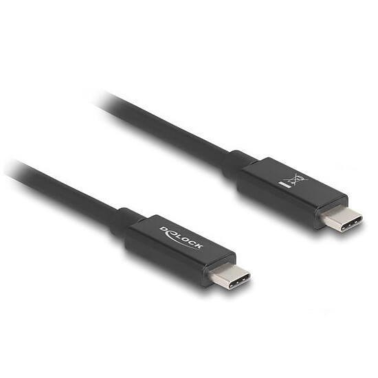 Câble USB DeLock Câble USB 4 USB-C vers USB-C 80 Gbps avec Power Delivery 240 W - M/M - 0.5 m - Autre vue
