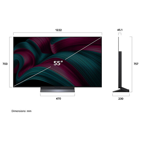 TV LG OLED55C5 - TV OLED 4K UHD HDR - 139 cm  - Autre vue