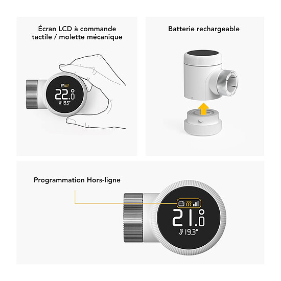 Thermostat connecté Tado Tête Thermostatique Intelligente X - Autre vue