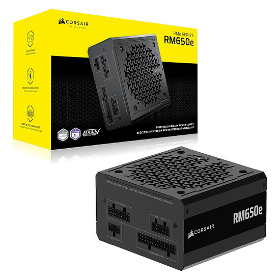 Alimentation PC Corsair RM650e (2025) - Noir - Autre vue