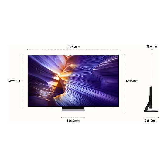 TV Samsung TQ48S90F - TV OLED 4K UHD HDR - 120 cm - Autre vue