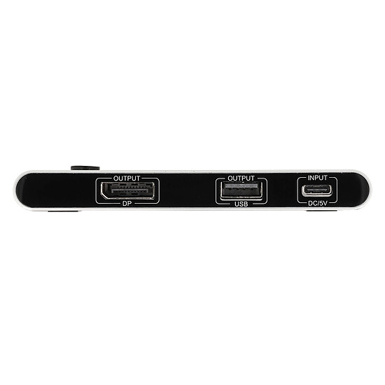KVM DeLock Commutateur KVM USB-C vers DisplayPort avec 3 ports USB-A 2.0 - 2 ordinateurs (8K@30Hz) - Autre vue