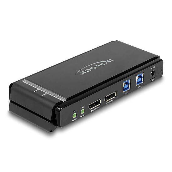 KVM DeLock Commutateur KVM DisplayPort 1.4 - 2 ordinateurs (8K@60Hz) - Autre vue