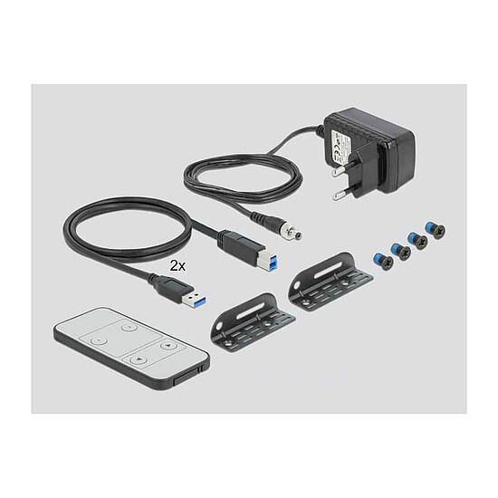 KVM DeLock Commutateur KVM DisplayPort 1.4 - 2 ordinateurs (8K@30Hz) - Autre vue