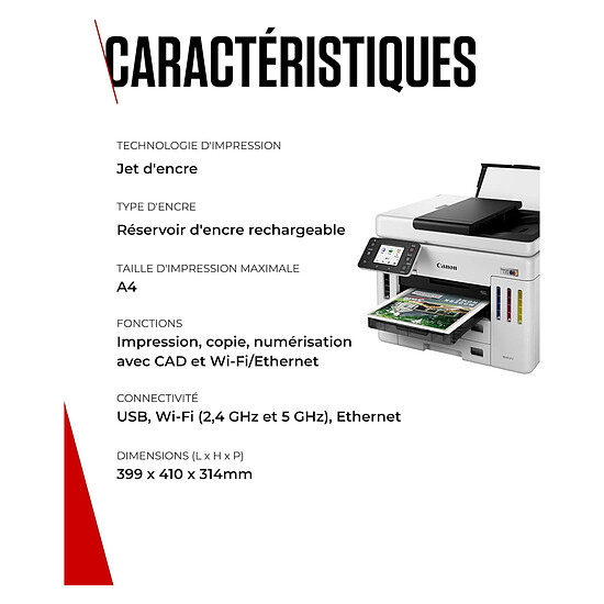 Imprimante jet d'encre Canon MAXIFY GX7150 - Autre vue
