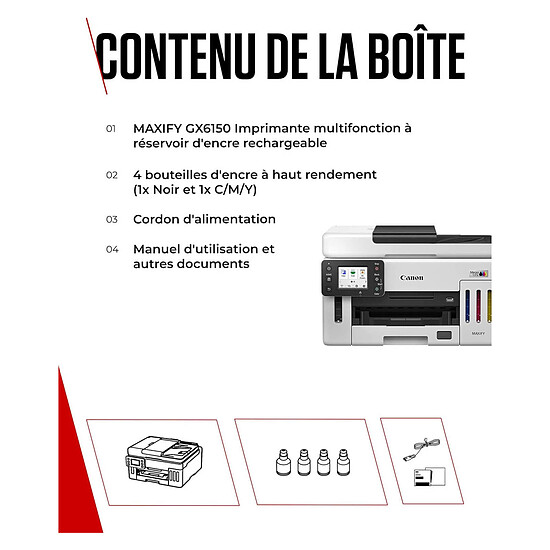 Imprimante jet d'encre Canon MAXIFY GX6150 - Autre vue