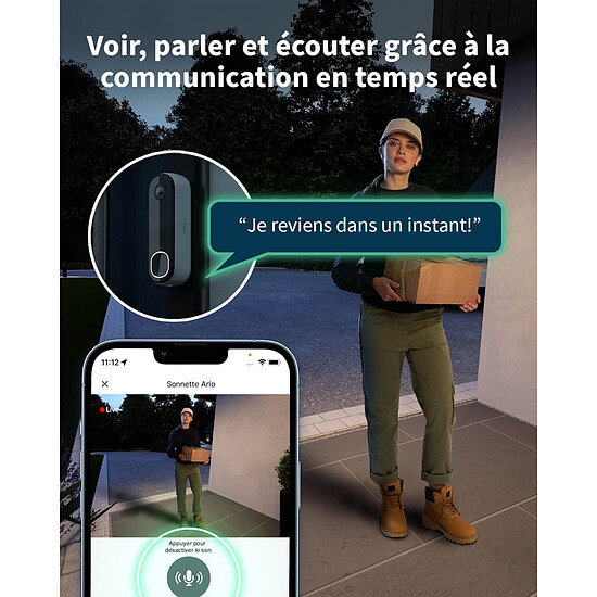 Sonnette connectée Arlo Video Doorbell Essential HD - Autre vue