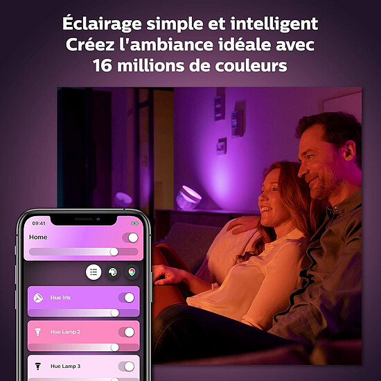 Lampe connectée Philips Hue Iris Blanc (Gen 4) - Autre vue