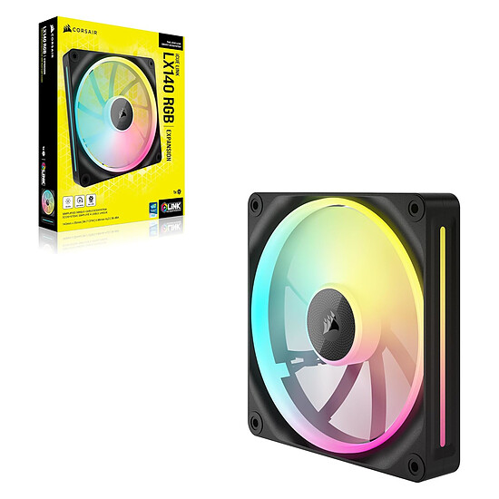 Ventilateur Boîtier Corsair iCUE LINK LX140 RGB - Noir - Autre vue