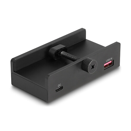 Accessoires USB DeLock USB 3.0 Hub externe 3 ports USB-A + 1 port USB-C avec vis de verrouillage - Autre vue