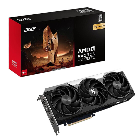 Carte graphique Acer Nitro Radeon RX 9070 OC 16 Go