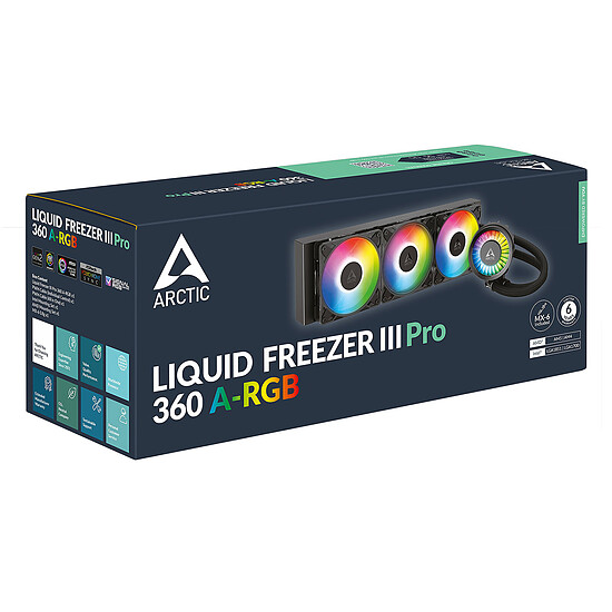 Watercooling AIO Arctic Liquid Freezer III Pro 360 ARGB - Noir - Occasion - Autre vue