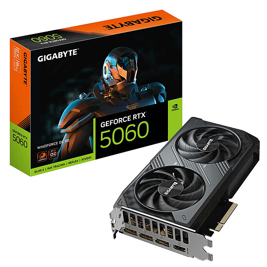 Carte graphique Gigabyte GeForce RTX 5060 WINDFORCE OC 8G - Autre vue