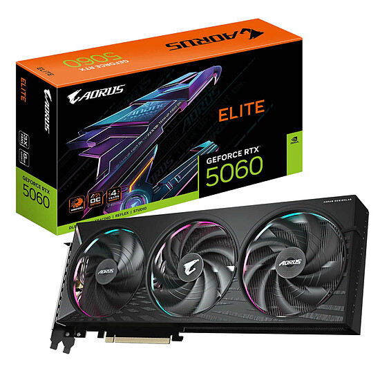 Carte graphique Gigabyte AORUS GeForce RTX 5060 ELITE 8G