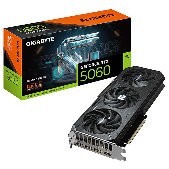 Carte graphique Gigabyte GeForce RTX 5060 GAMING OC 8G  - Autre vue