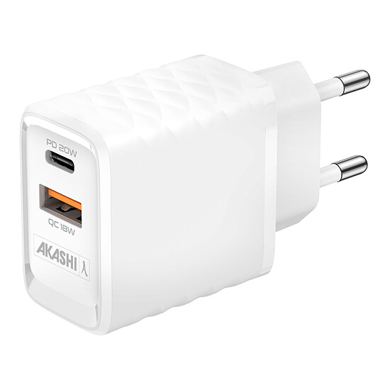 Chargeur Akashi Chargeur Secteur 20W USB-A Quick Charge 3.0 - Autre vue
