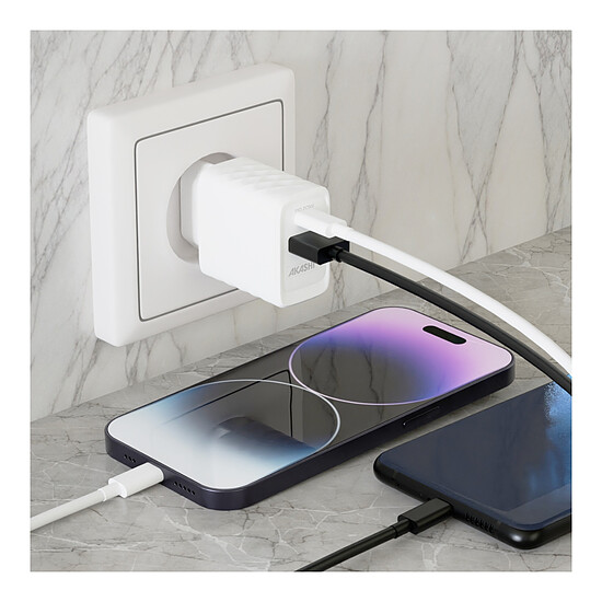 Chargeur Akashi Chargeur Secteur 20W USB-A Quick Charge 3.0 - Autre vue