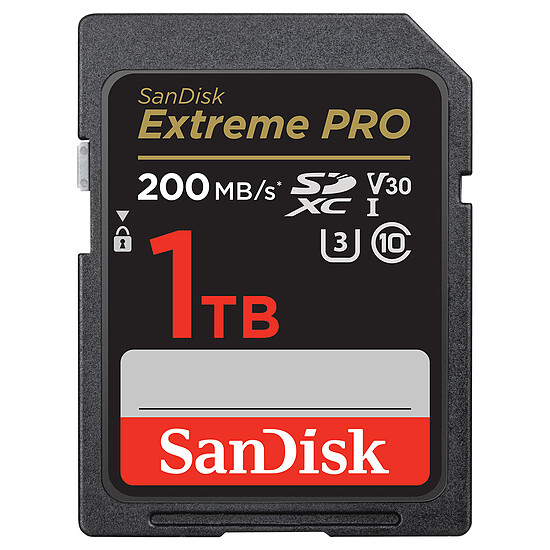Carte SD SanDisk Extreme Pro SDHC UHS-I 1 To (SDSDXXD-1T00-GN4IN) - Autre vue