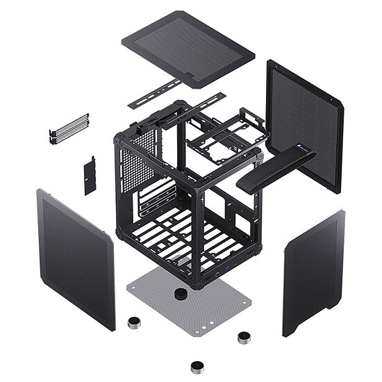 Boîtier PC Jonsbo C6-ITX - Noir - Autre vue