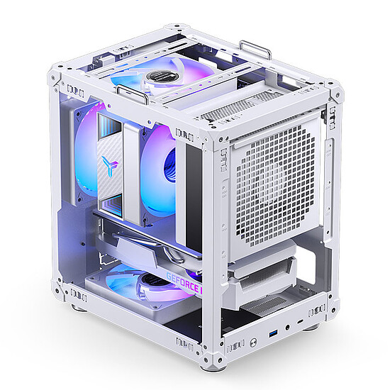 Boîtier PC Jonsbo C6-ITX - Blanc - Autre vue