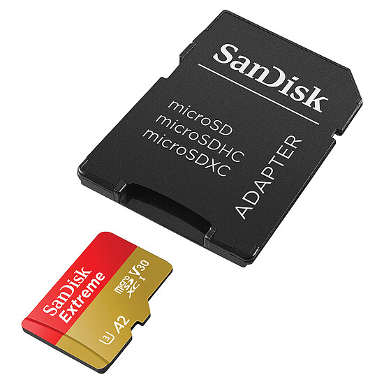 Carte micro SD SanDisk Extreme microSDXC UHS-I U3 2 To + Adaptateur SD - Autre vue