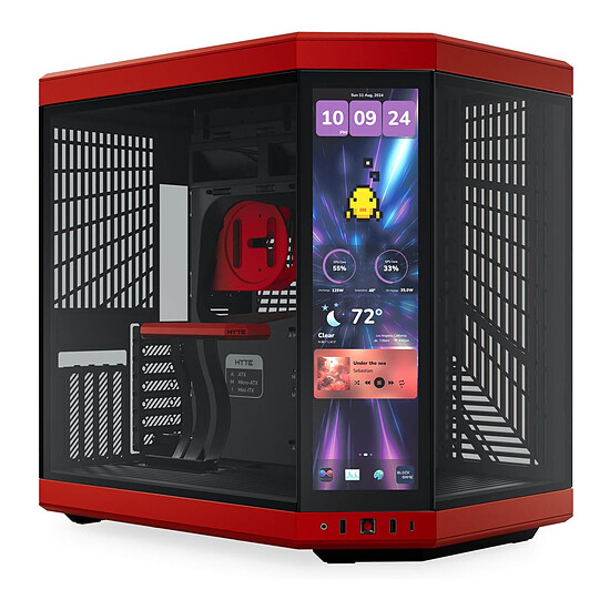 Boîtier PC Hyte Y70 Touch Infinite - Rouge - Autre vue