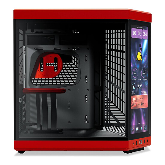 Boîtier PC Hyte Y70 Touch Infinite - Rouge - Autre vue