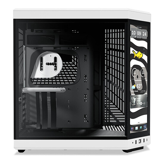 Boîtier PC Hyte Y70 Touch Infinite - Blanc / Noir - Autre vue