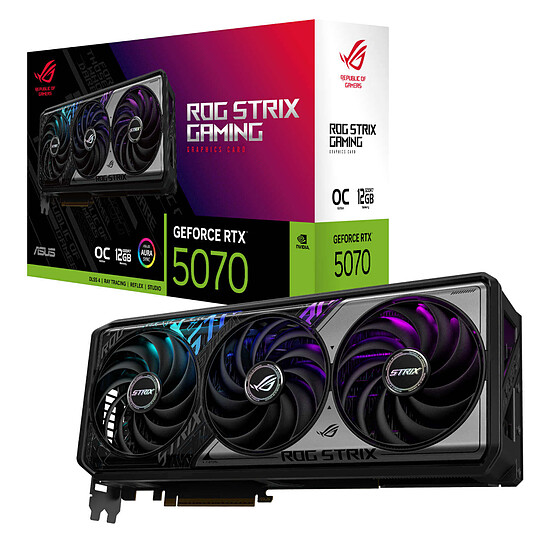 Carte graphique Asus ROG Strix GeForce RTX 5070 12GB GDDR7 OC Edition