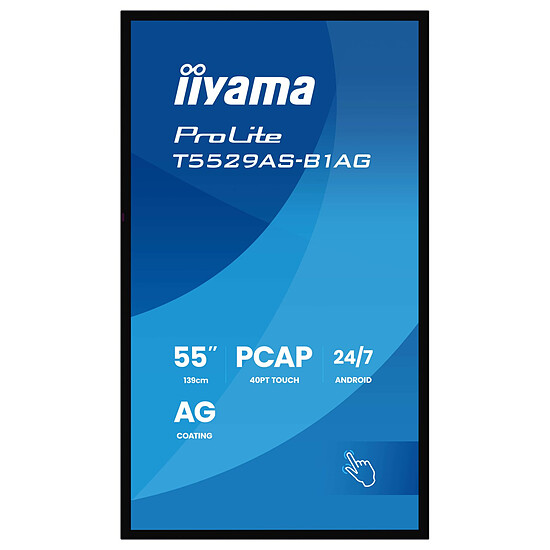Écran dynamique iiyama 55" LED - ProLite T5529AS-B1AG - Ecran dynamique tactile 4K UHD  - Autre vue