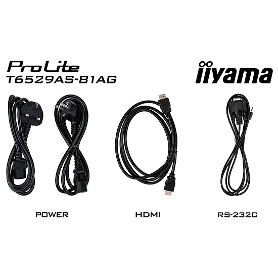 Écran dynamique iiyama 65" LED - ProLite T6529AS-B1AG - Ecran dynamique tactile 4K UHD  - Autre vue