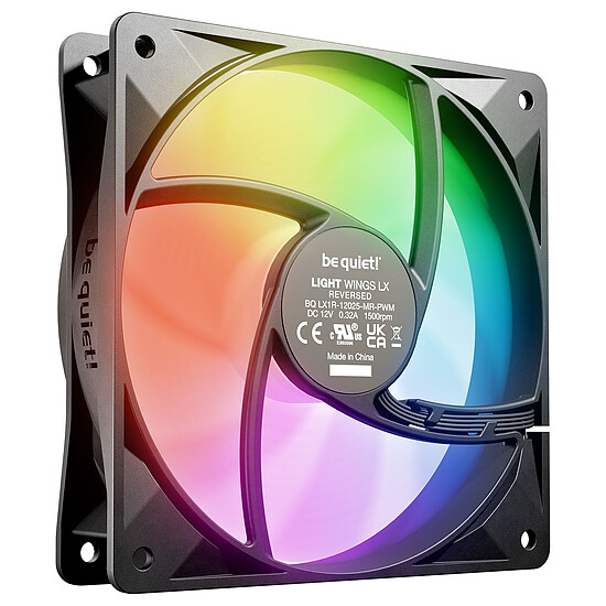 Ventilateur Boîtier be quiet! Light Wings LX Reverse 120 mm PWM - Noir - Autre vue