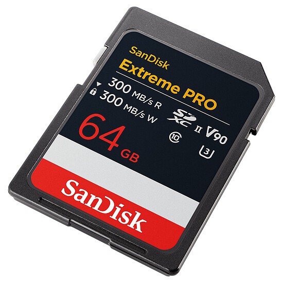 Carte SD SanDisk Extreme PRO UHS-II V90 64 Go - Autre vue