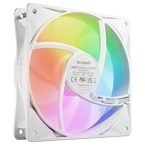 Ventilateur Boîtier be quiet! Light Wings LX Reverse 120 mm PWM - Blanc - Autre vue