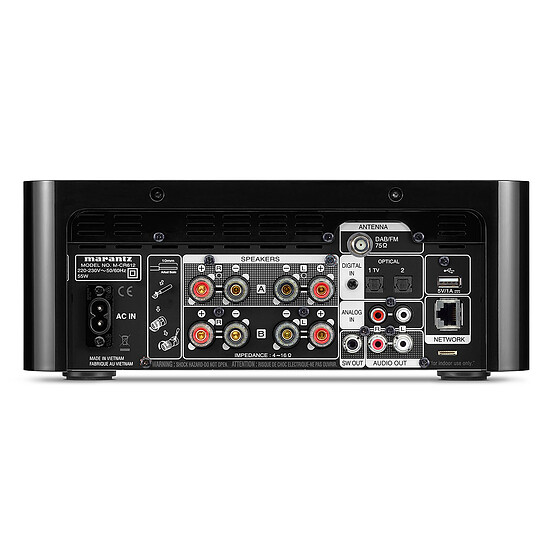 Mini-chaine Marantz Melody X M-CR612 Noir + Triangle Elara LN01 Noir Mat - Autre vue